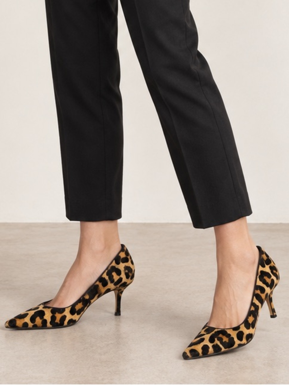 Dune London Leopard Calf Hair Pointed Toe Pumps Size 40/9 US